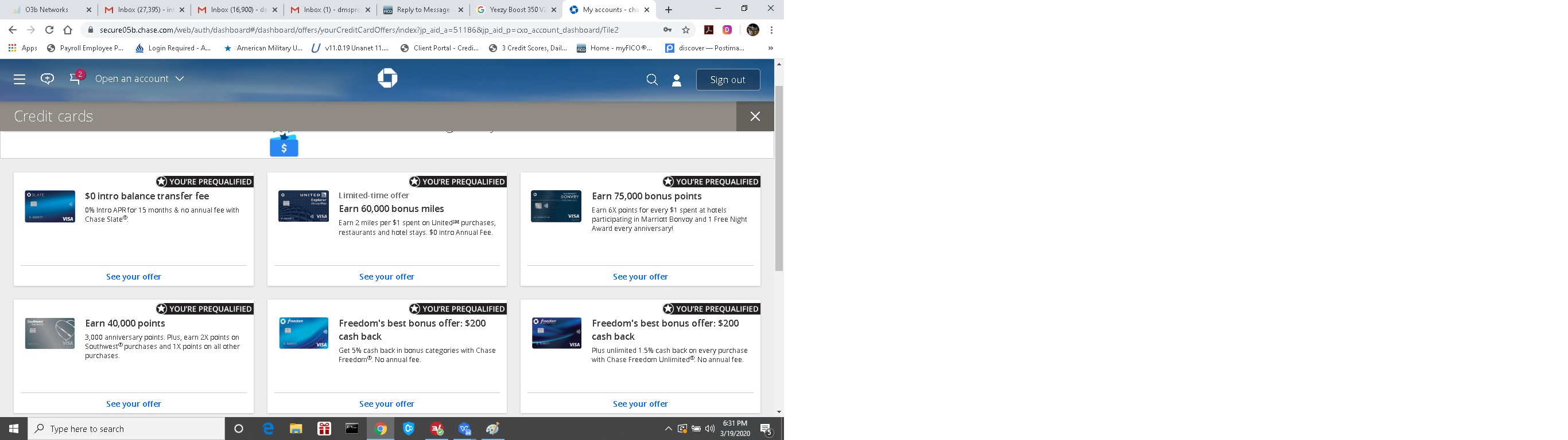 Chase pre qualifying offer approval odds? myFICO® Forums 5956313