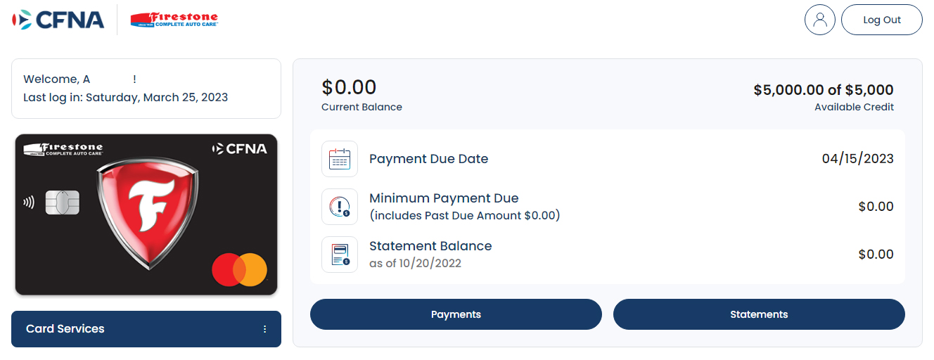 CFNA Firestone Mastercard myFICO® Forums 6639428
