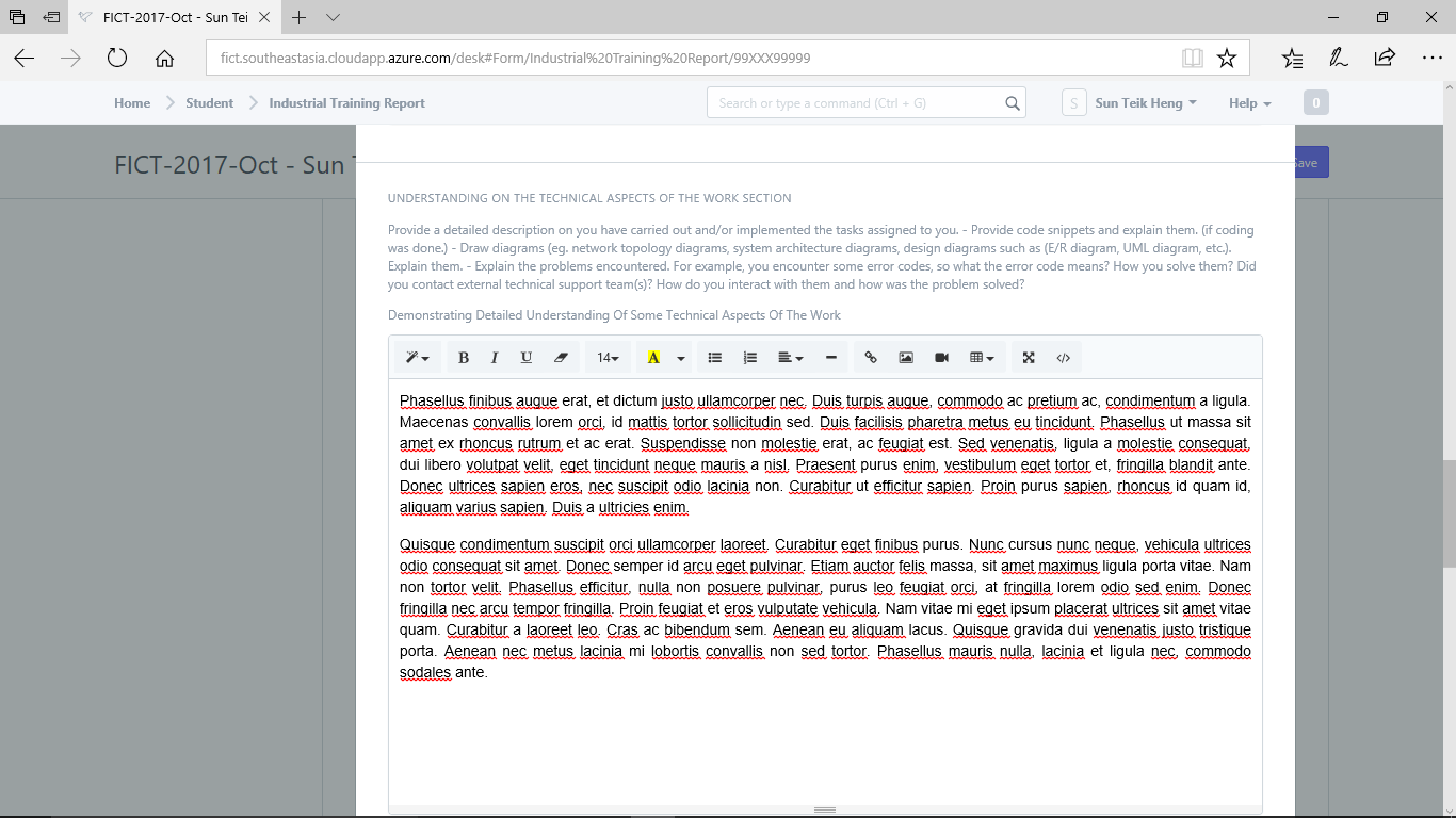 S K) Industrial Training Report