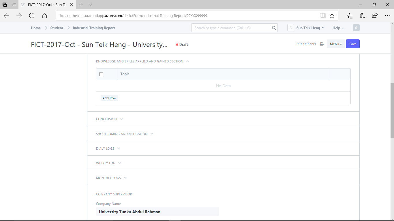 S K) Industrial Training Report