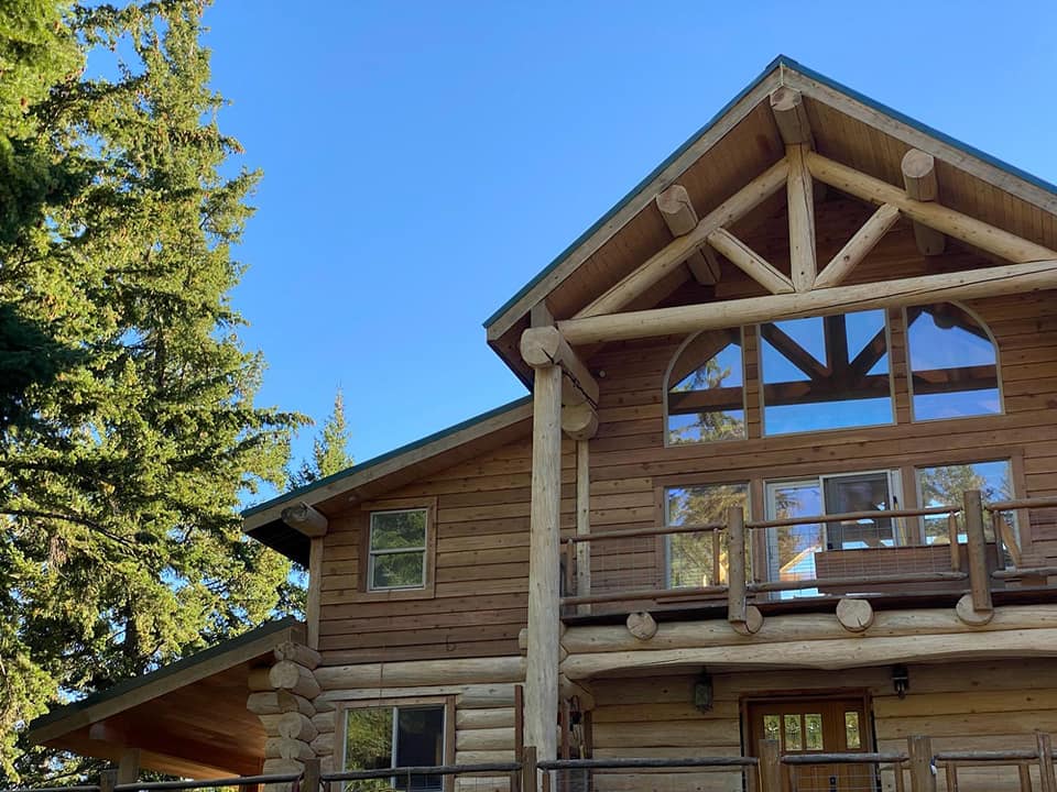 Big Cabin Restoration and Rot Repair Fidalgo Restoration Log Home