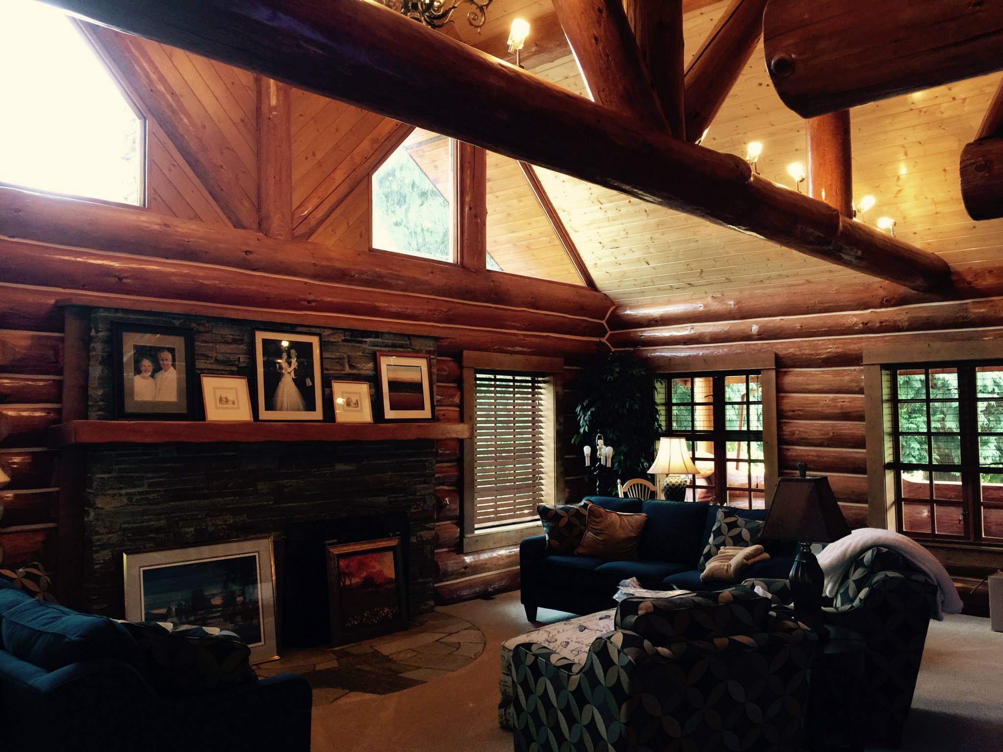 Log Home Fire Restoration Fidalgo Restoration Log Home Repair LLC