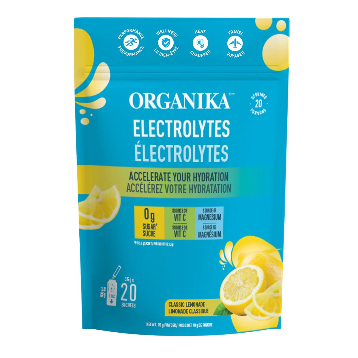 Organika SugarFree Electrolytes 20 Sachets Fiddleheads Health and