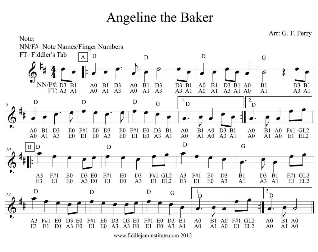 Angeline the Baker Fiddle Jam Institute