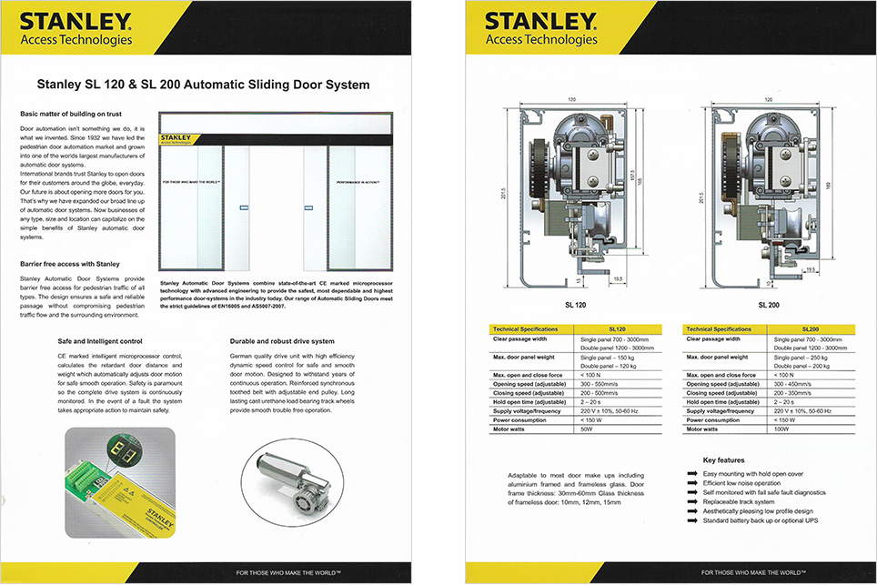 Stanley Automatic Sliding Door High Speed Door Auto Door Malaysia