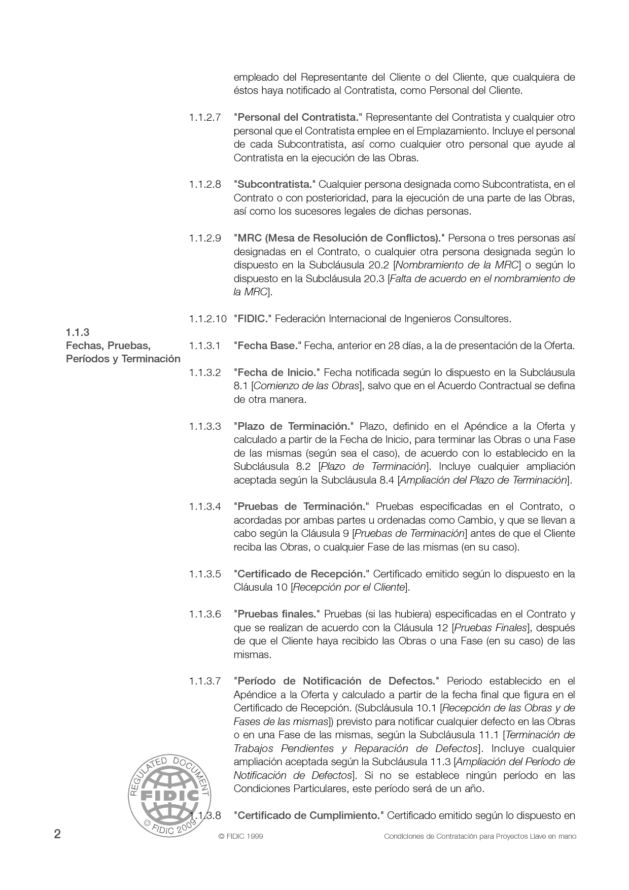EPC/Turnkey Contract 1st Ed (1999 Silver Book) International Federation of Consulting Engineers
