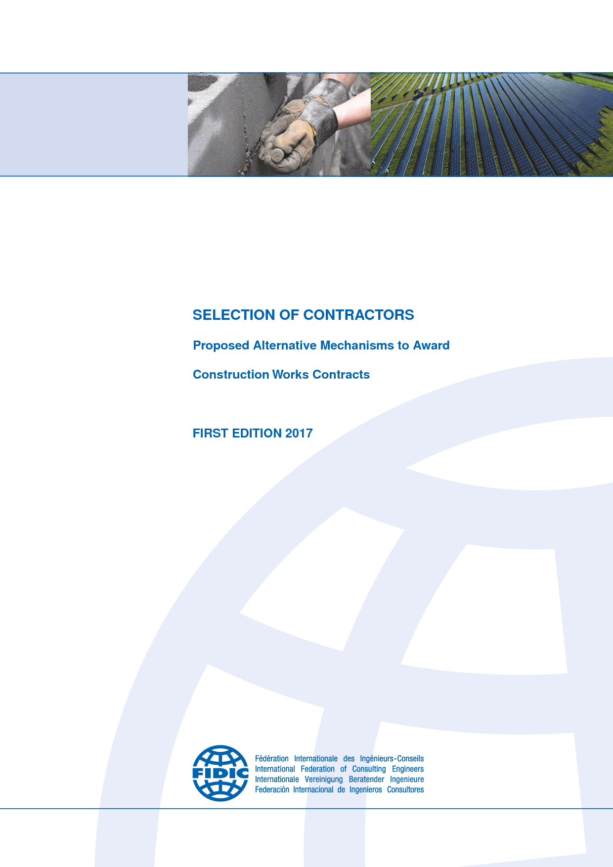 FIDIC Selection of Contractors 1st Ed (2017) International