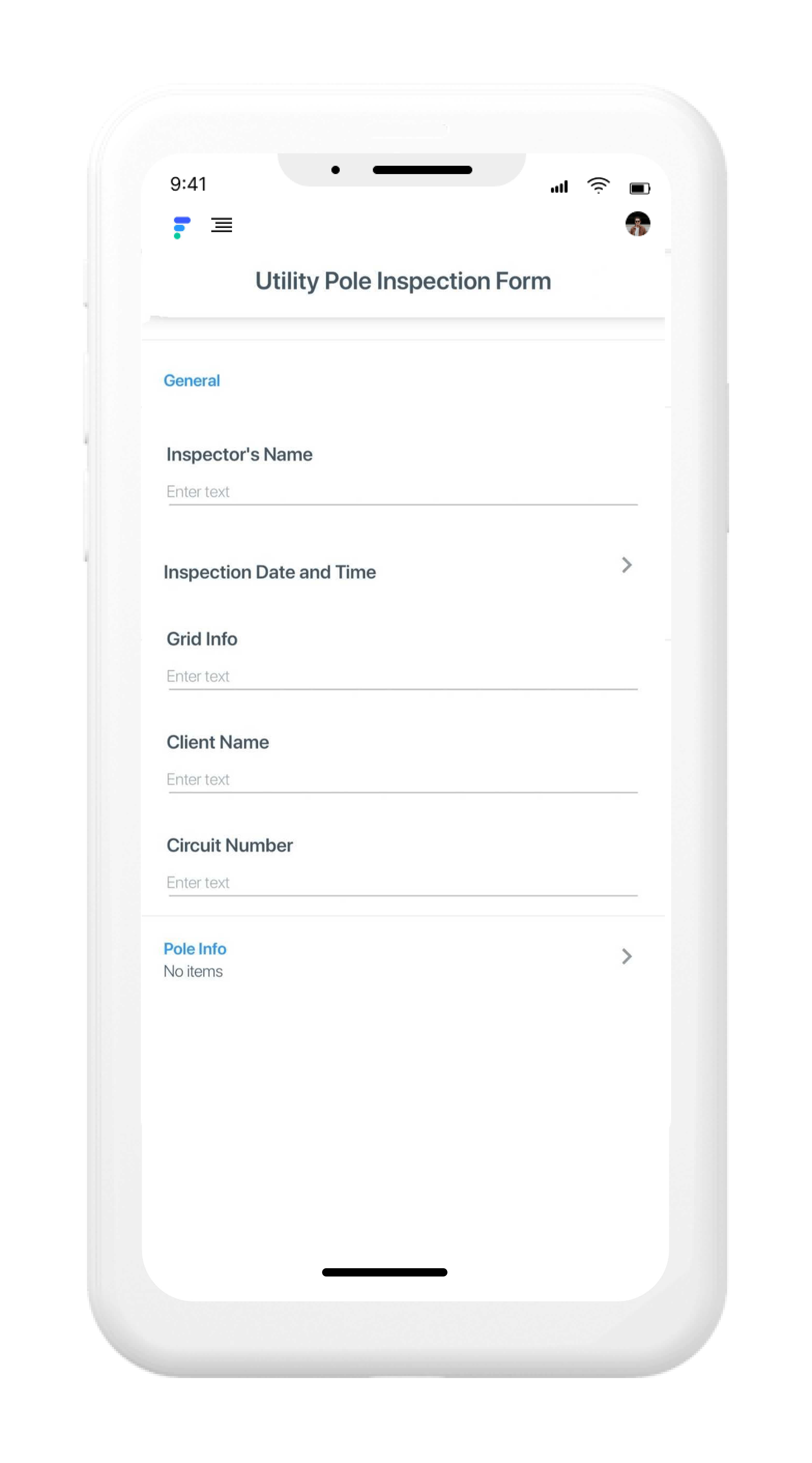 Utility Pole Inspection Checklist Fielda's Mobile App