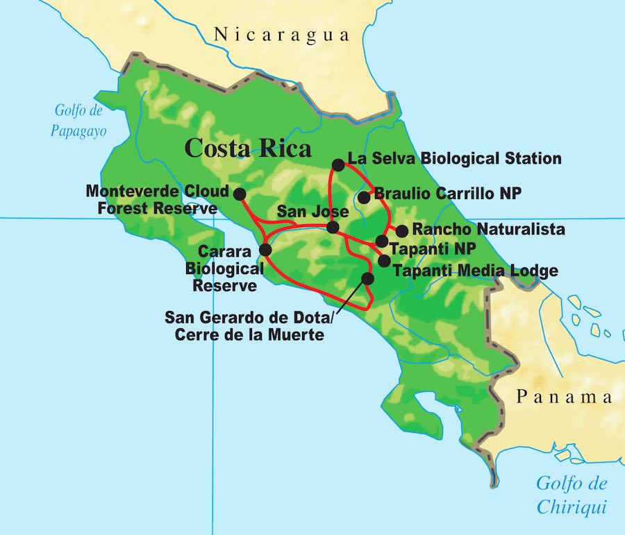 Pain Points De "Voyage À La Carte Costa Rica" Costa Rica Birding Tour with FIELD GUIDES The Classic Birding Route