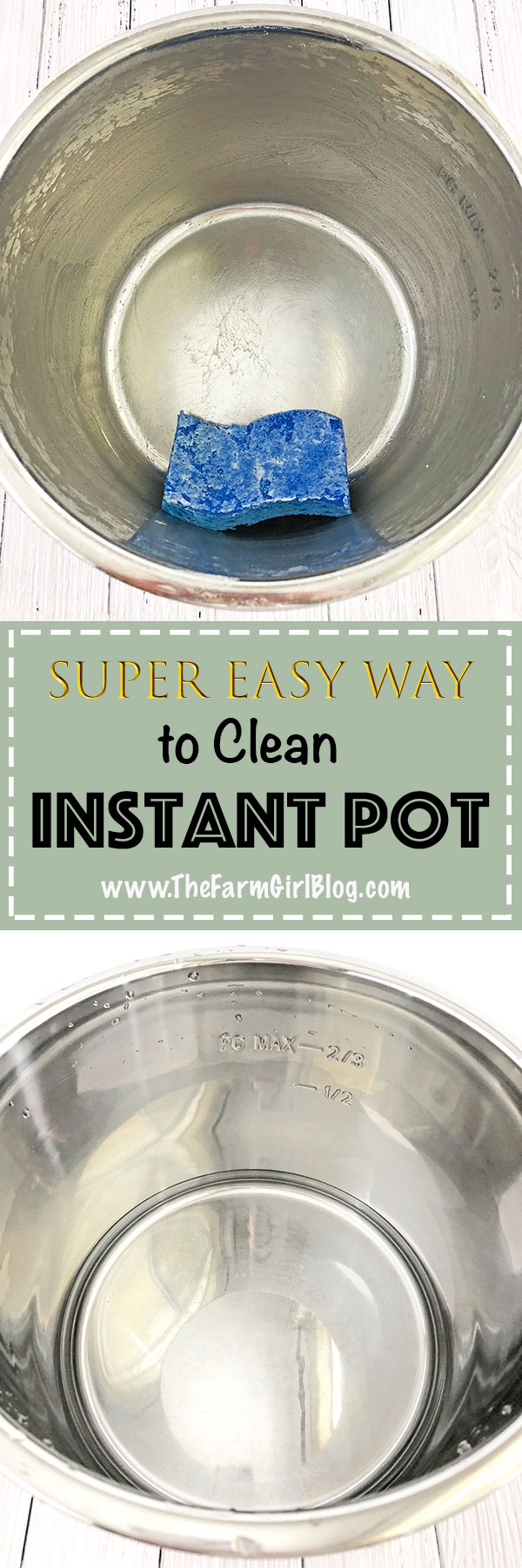 Super Easy Way to Clean Instant Pot (the Stainless Steel Inner Pot