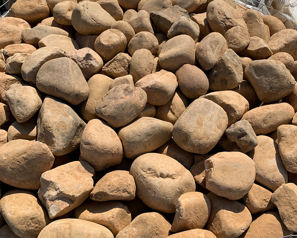 Brown Palletized River Rock Fieldstone Center, Inc.