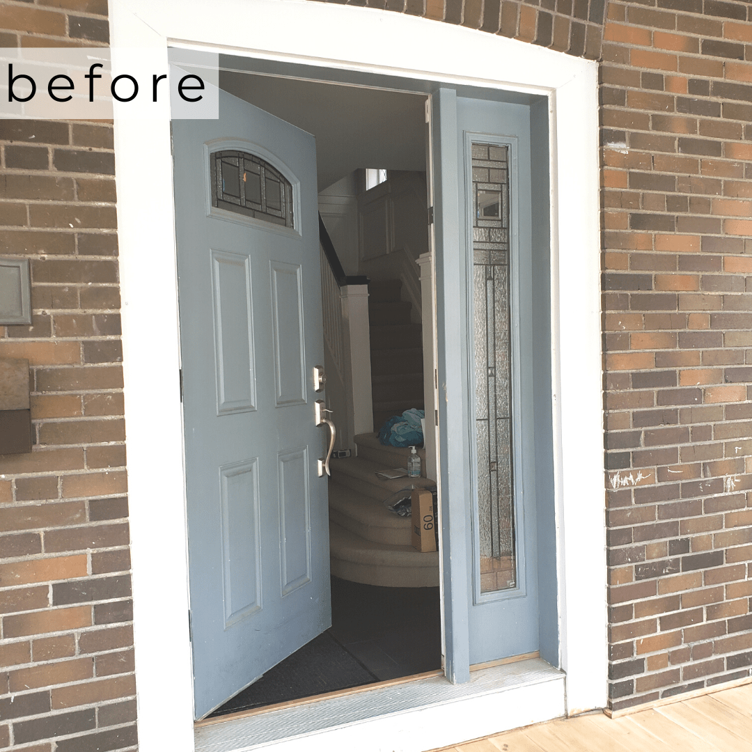 Smooth fiberglass rail and stile door Toronto Fieldstone Windows