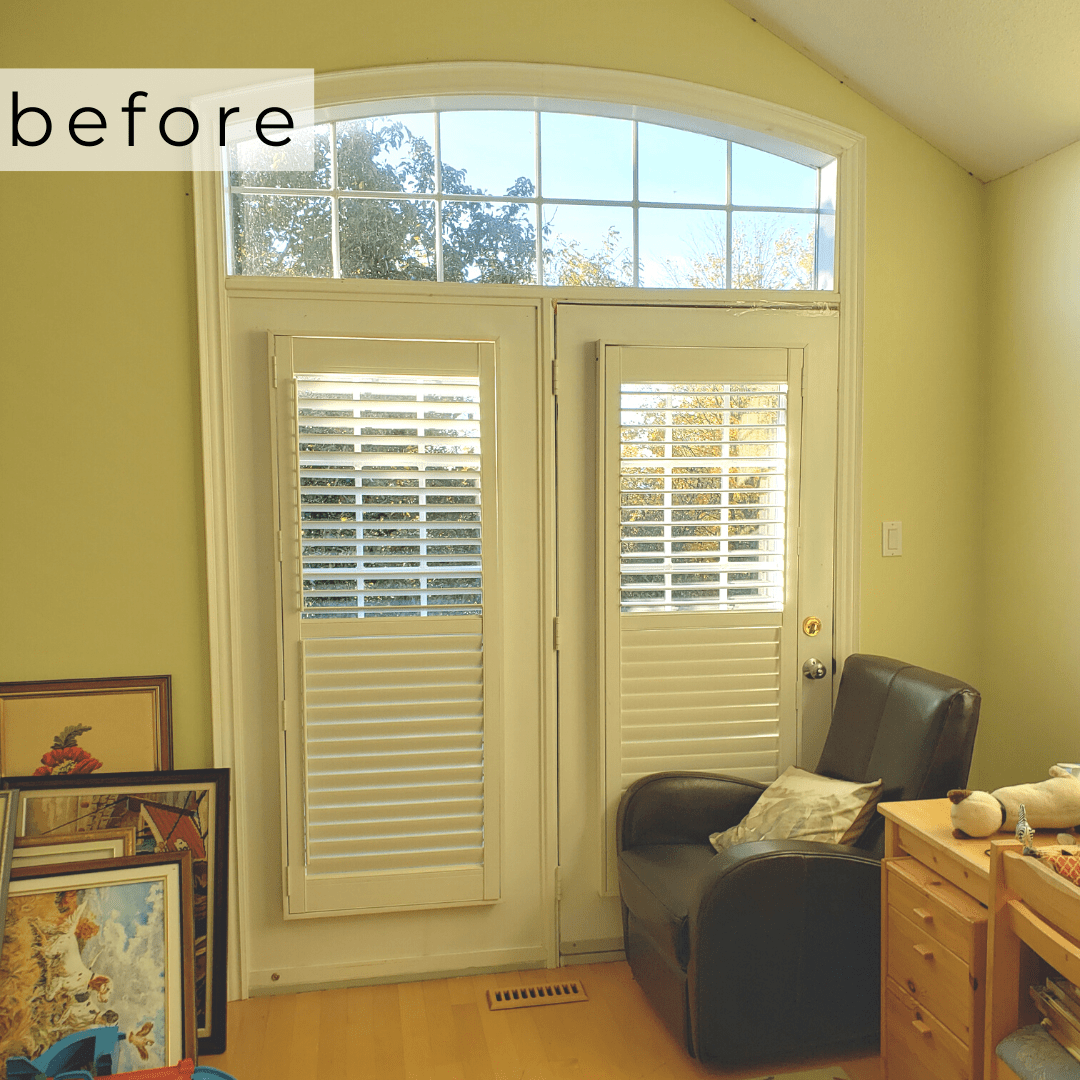 White Vinyl Sliding Doors with a Transom Pickering Fieldstone Windows