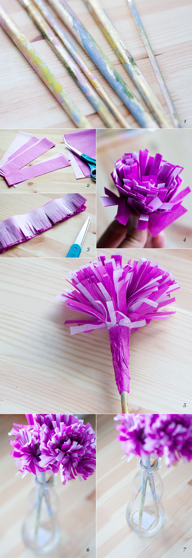 Tutorial para hacer flores de papel tissue