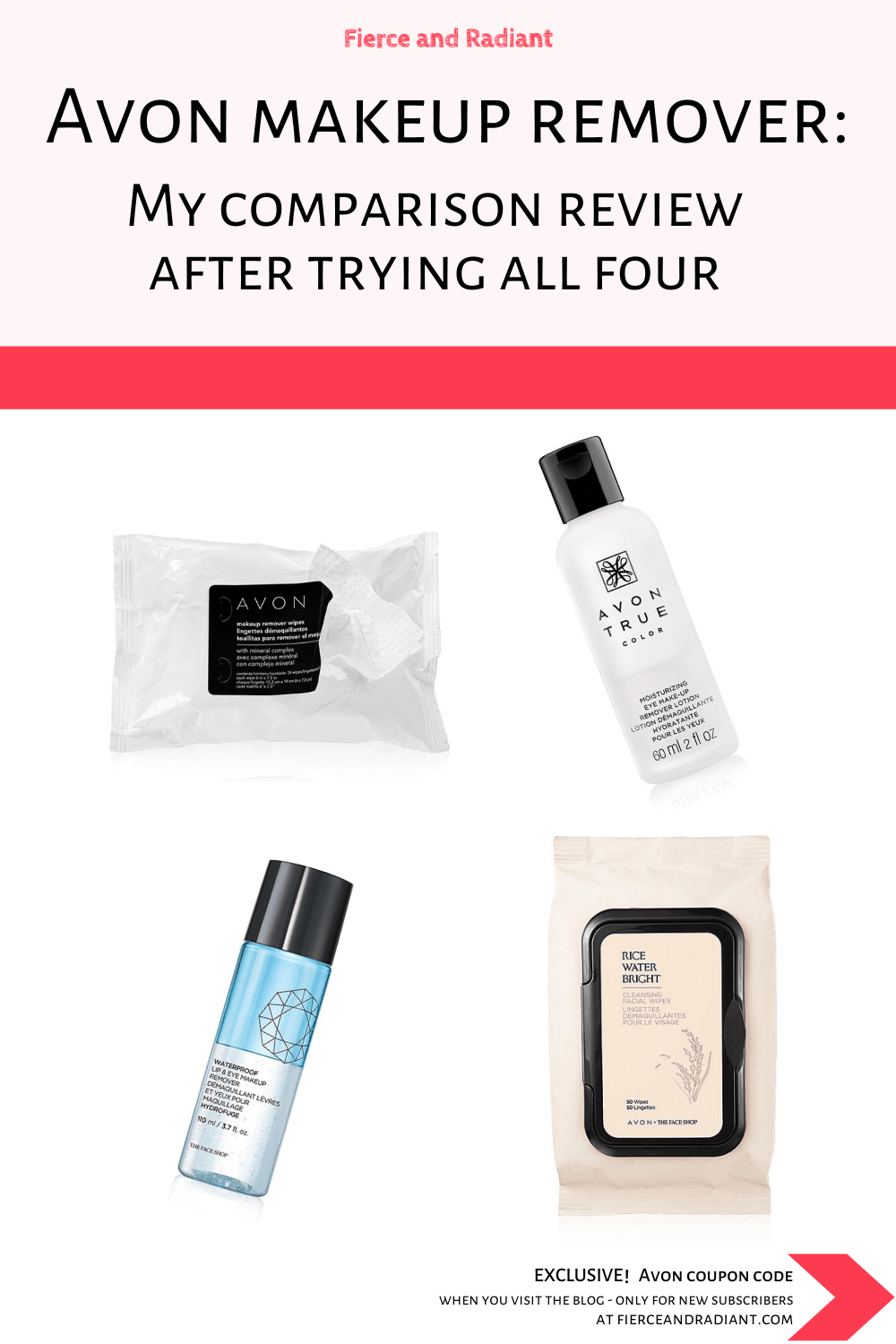 Avon makeup remover My comparison review after trying all four