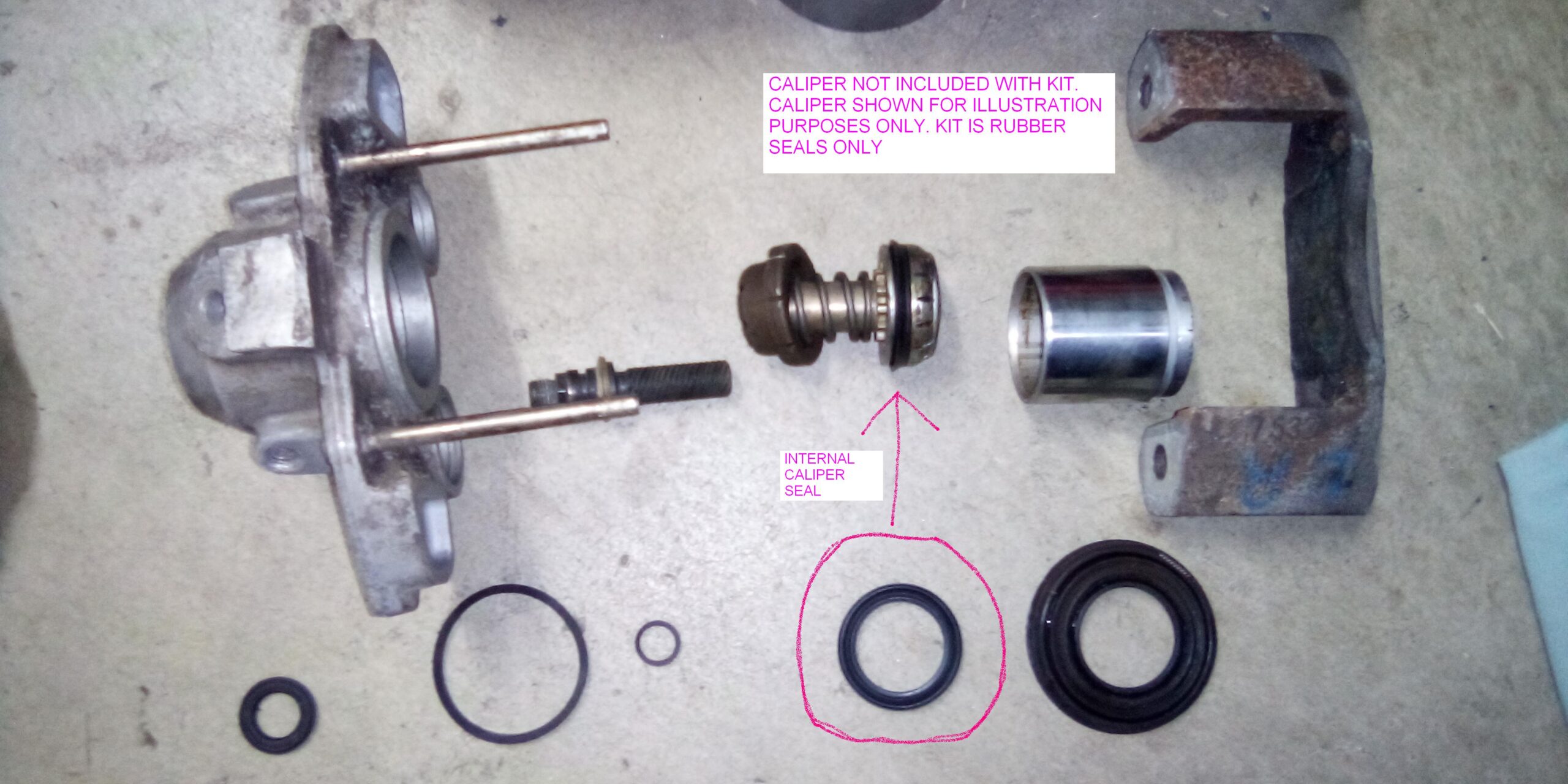 88 Rear Brake Caliper Rebuild Kit Pontiac Fiero Car Parts And Accessories