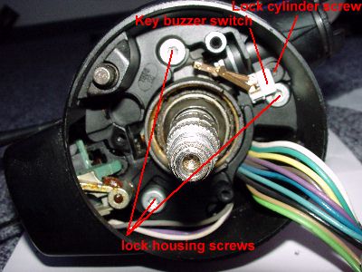 Illustrated tilt steering column disassembly