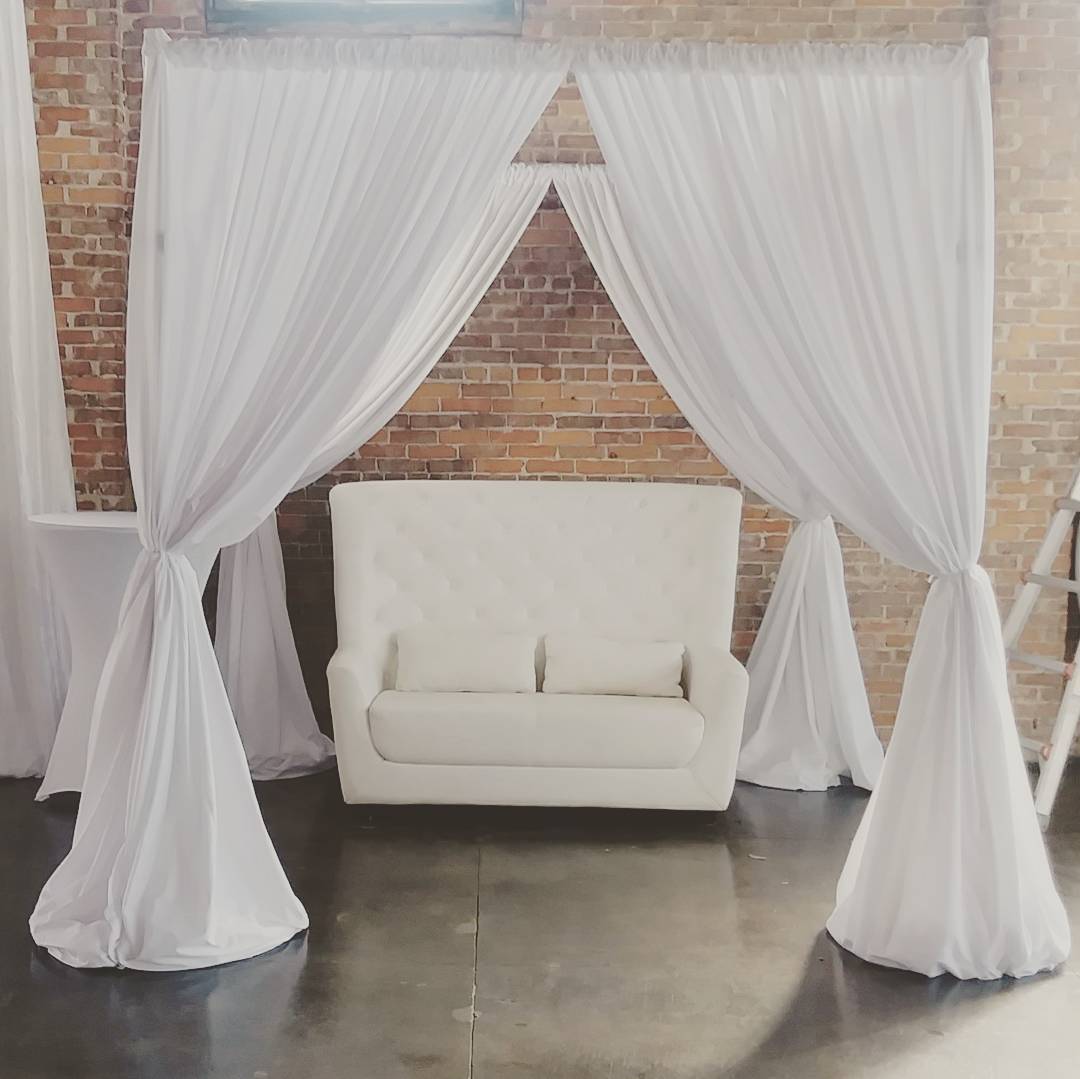 Wedding Ceremony Drapes Pipe and Drape Canopy Wedding Chuppah