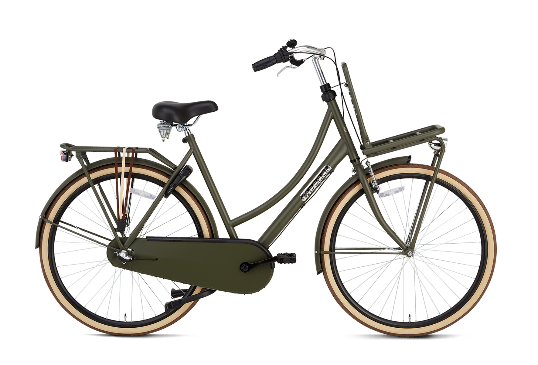 Popal Daily Dutch Basic 28 Inch - Army Green | Fietsenhal J. Niks Middenmeer - De Goedkoopste Fietsenwinkel