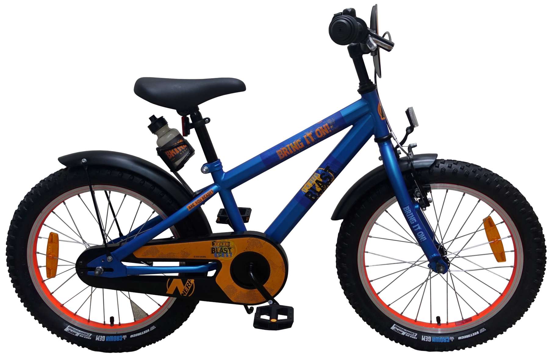 Nerf Kinderfiets - Jongens - 18 Inch - Satin Blue 2022 - Fietsmaster