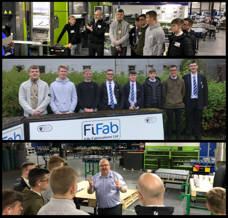 Fife Fabrications Beath High School visit to FiFab Fife Fabrications
