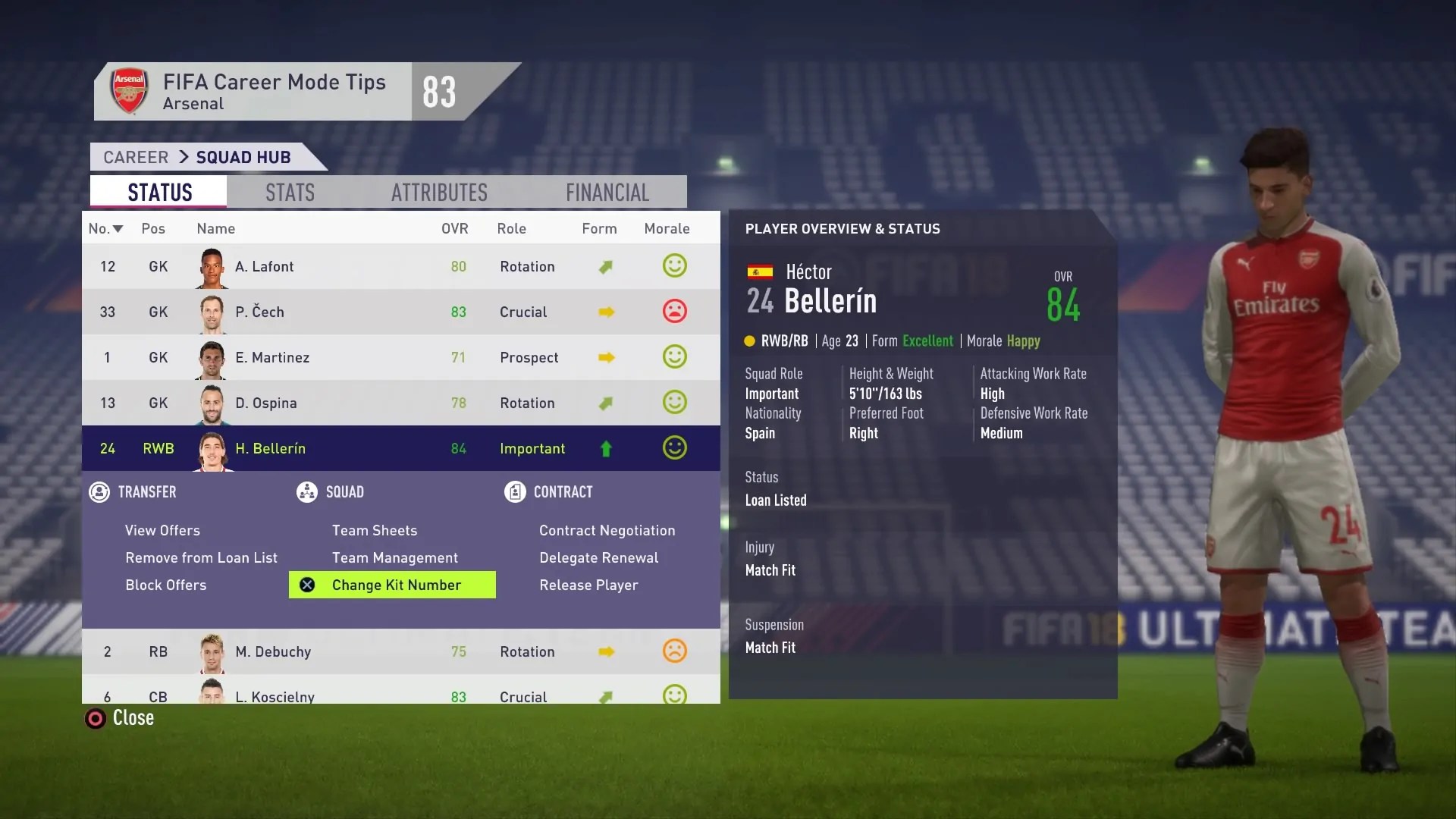 How to Change Kit Numbers in FIFA 18 FIFA Career Mode Tips