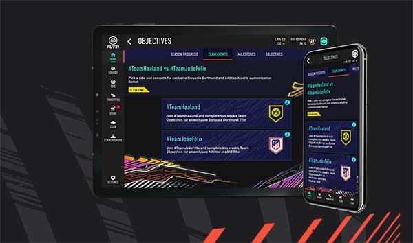 FIFA 22 Companion App for iOS and Android Devices