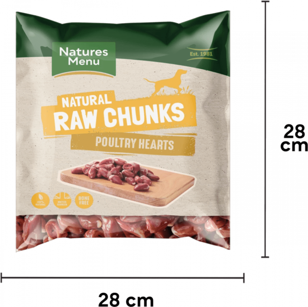 Natures Menu Poultry Hearts 1kg Fife Animal Feed