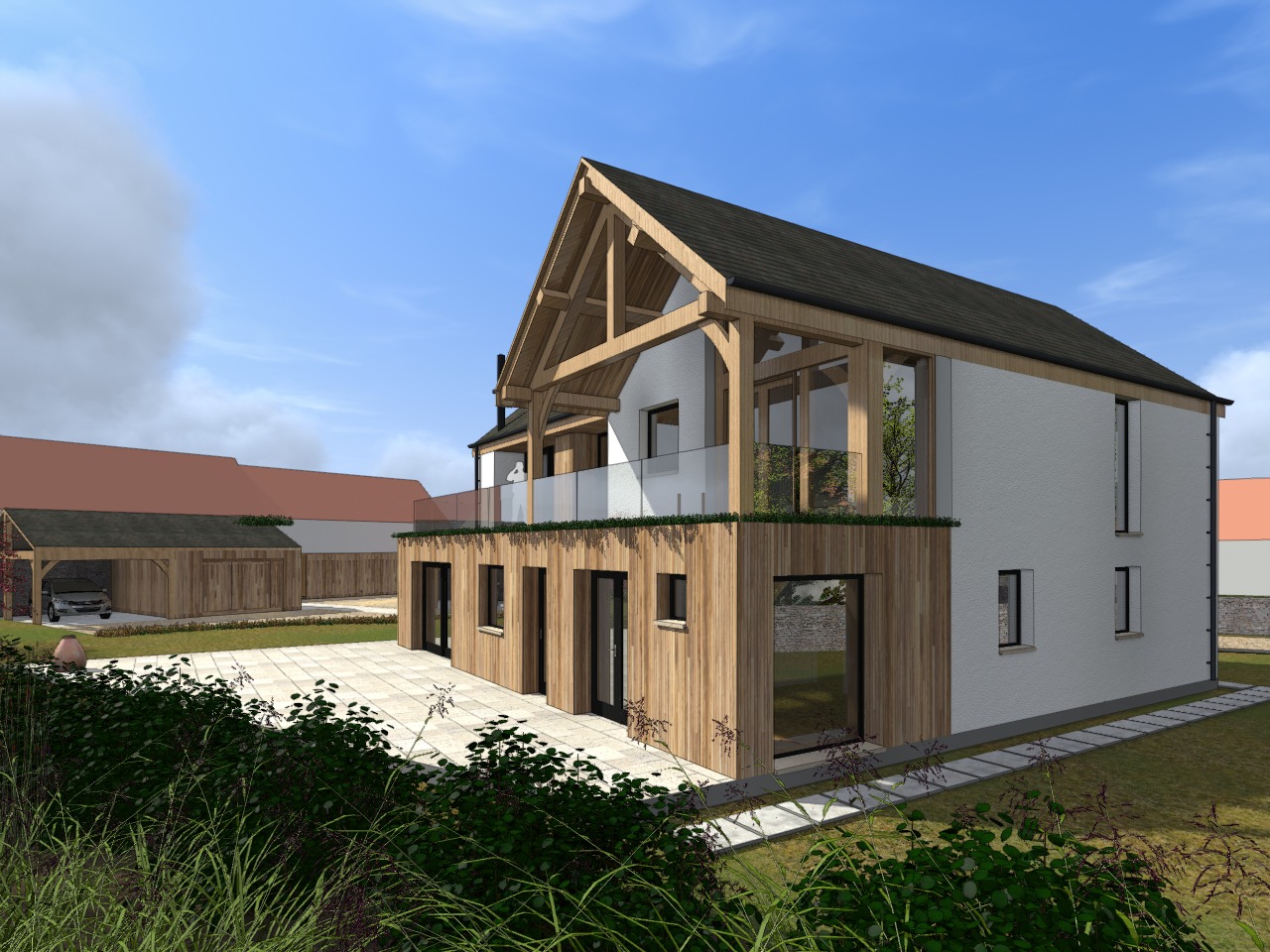 Oak Frame House, Arncroach Fife Architects