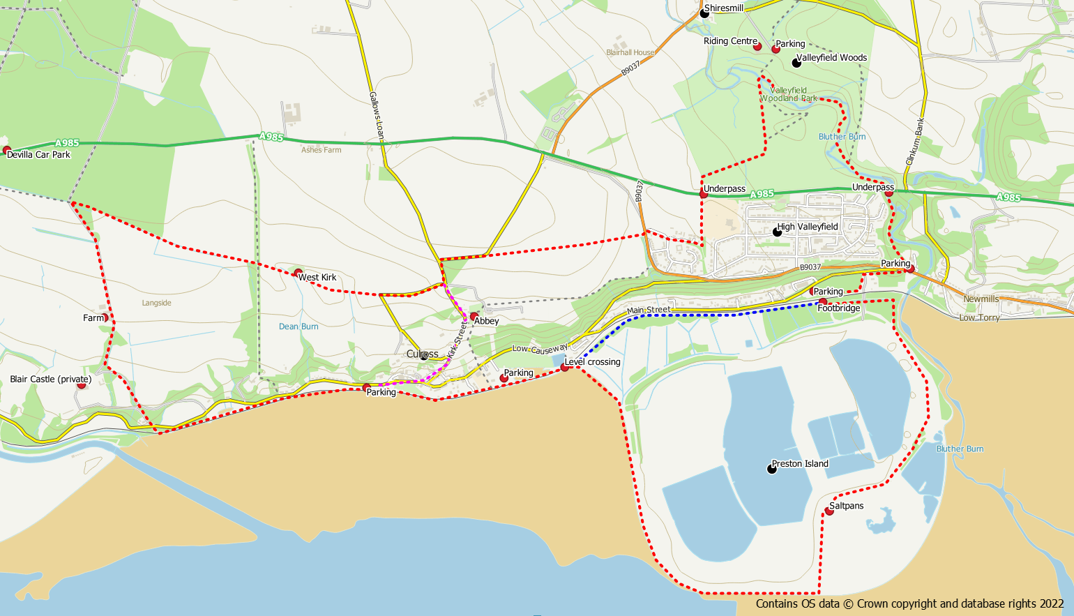 Valleyfield Woods and Culross Fife Walking