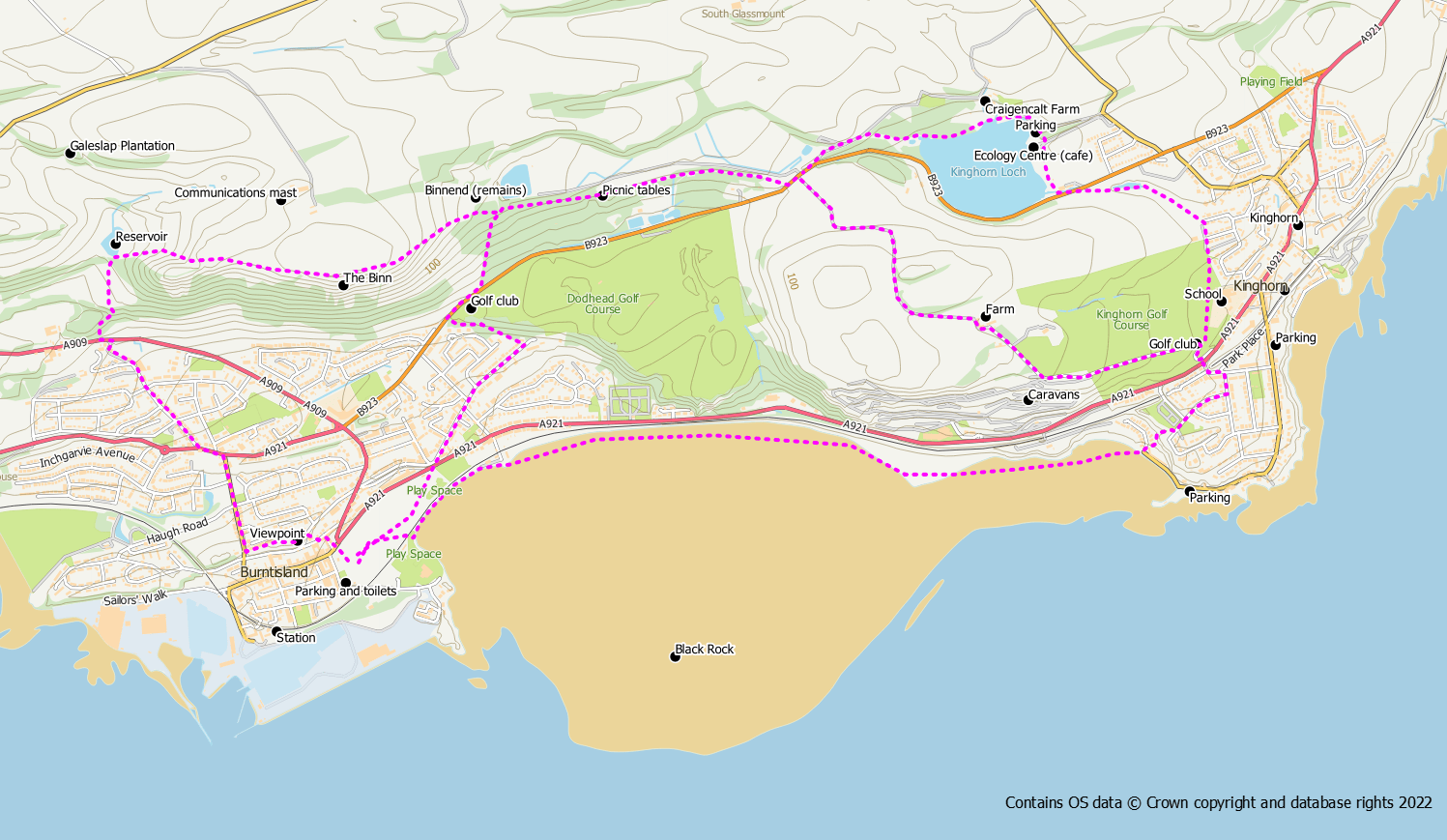 Burntisland Kinghorn Circular Fife Walking