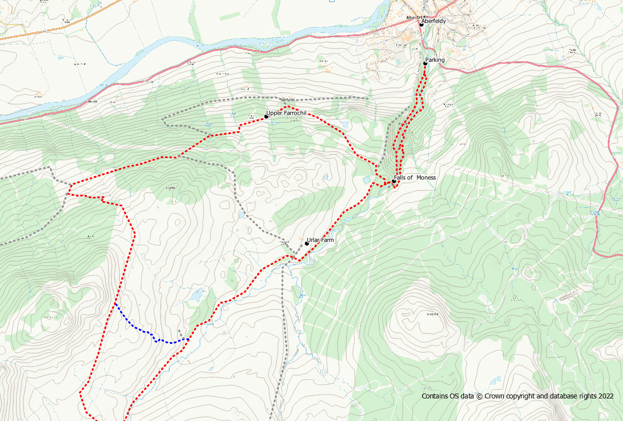Birks of Aberfeldy and the Rob Roy Way Fife Walking