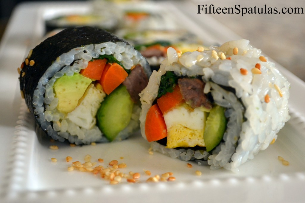 Korean Rice Rolls (Kim Bap) Fifteen Spatulas