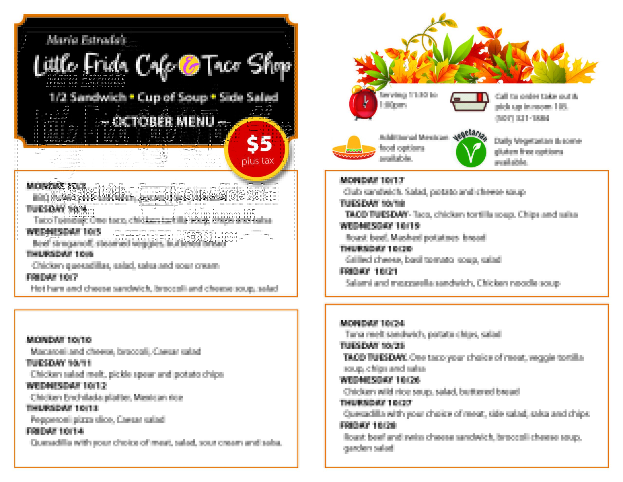 little food cafe menu Cami France