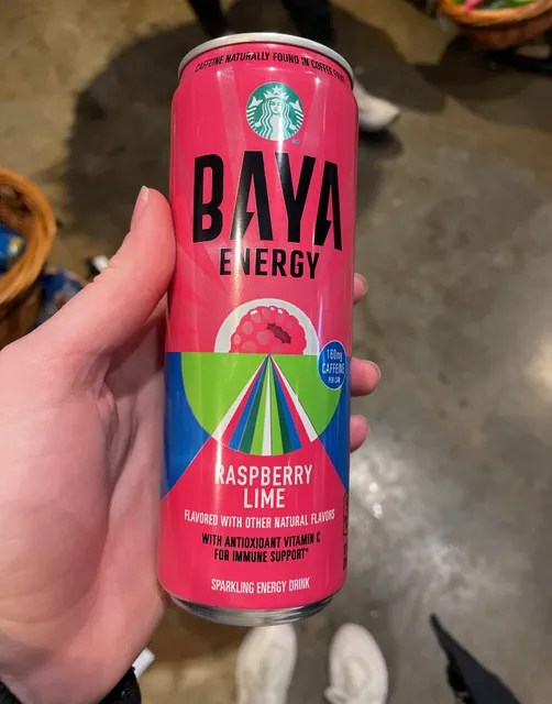 Starbucks Baya Energy Raspberry Lime Sparkling Energy Drink