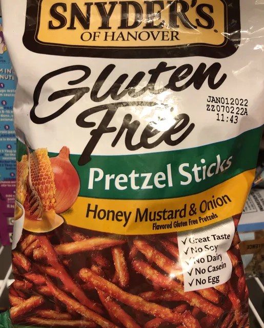Snyder's Of Hanover Gluten Free Honey Mustard & Onion Pretzel
