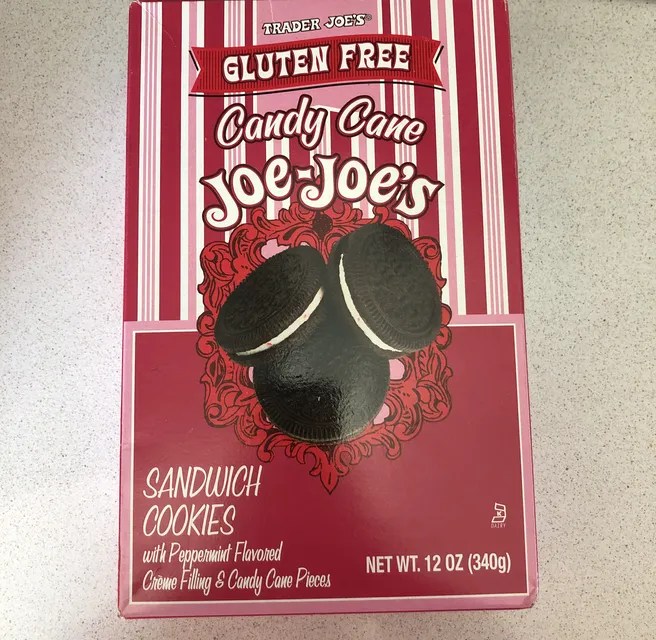 Trader Joe's Gluten Free Candy Cane Joejoe's Sandwich Cookies