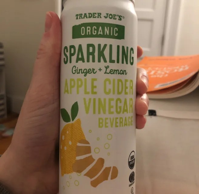 Trader Joe's Organic Sparkling Ginger + Lemon Apple Cider Vinegar Beverage