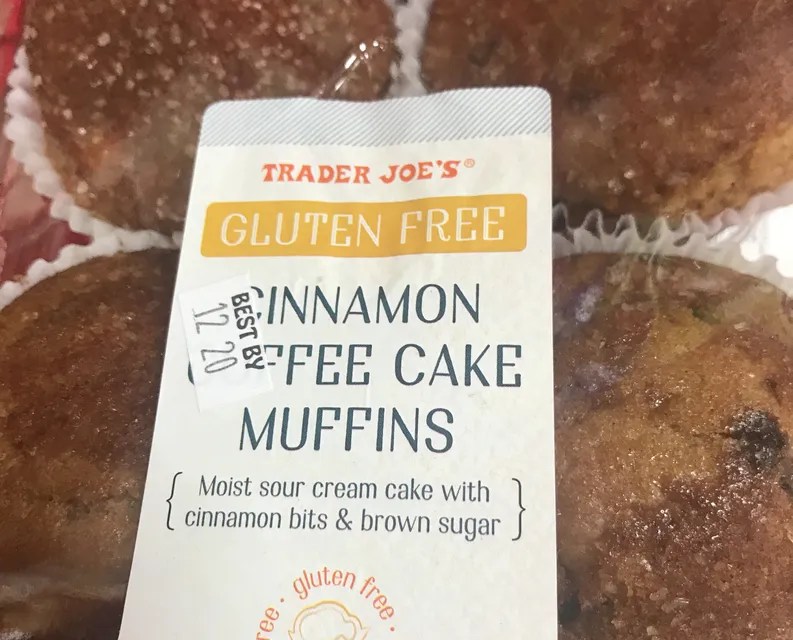 Trader Joe's Gluten Free Cinnamon Coffee Cake Muffins