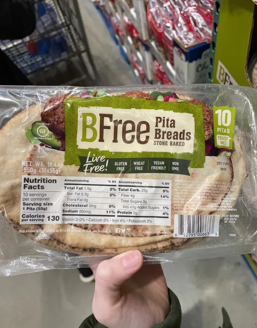 Bfree Stone Baked Pita Breads