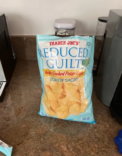 Trader Joe’s Reduced Guilt Kettle Cooked Potato Chips Lightly Salted
