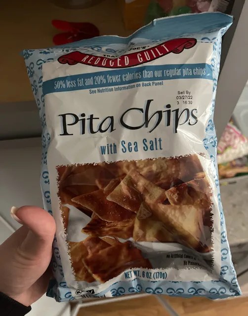 Trader Joe's Reduced Guilt Pita Chips With Sea Salt