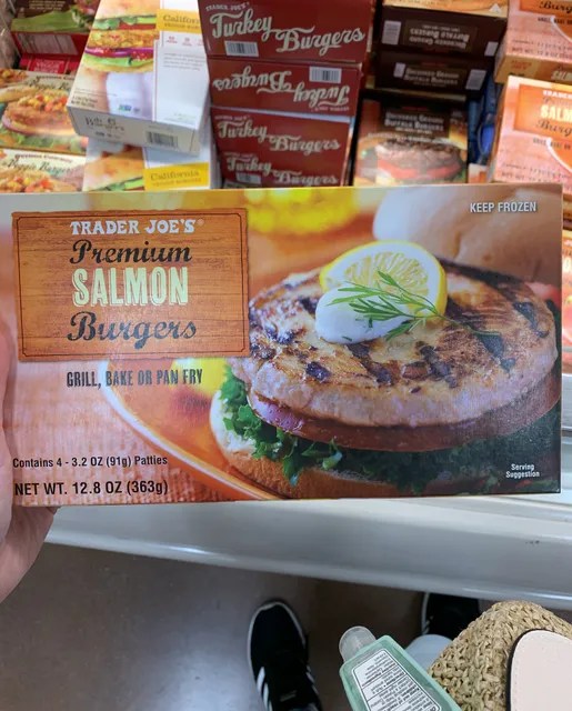 Trader Joe's Premium Salmon Burger Patty