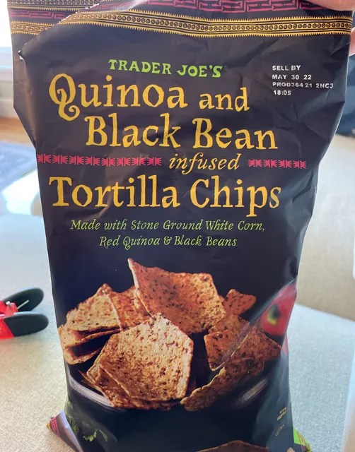 Trader Joe's Quinoa And Black Bean Infused Tortilla Chips