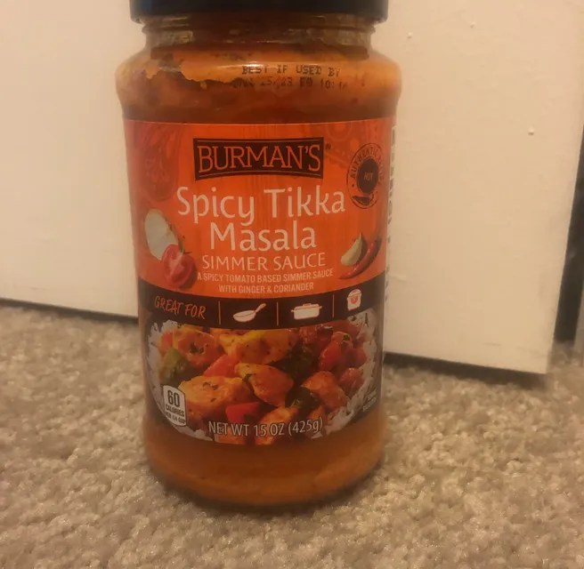 Burman's Spicy Tikka Masala Simmer Sauce