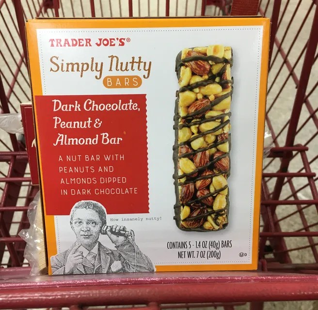 Trader Joe’s Simply Nutty Bars Dark Chocolate, Peanut & Almond Bar