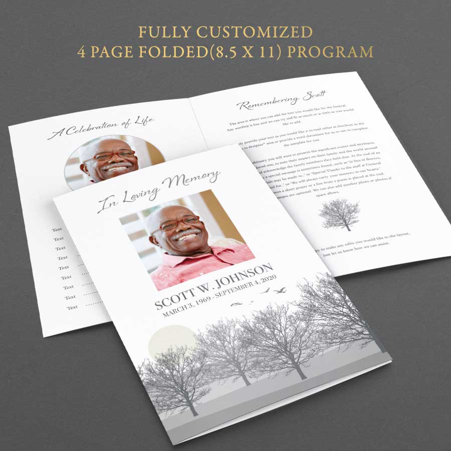 Creative Funeral Program Templates