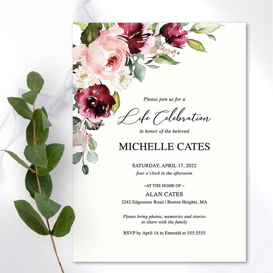 Funeral Invitation Templates