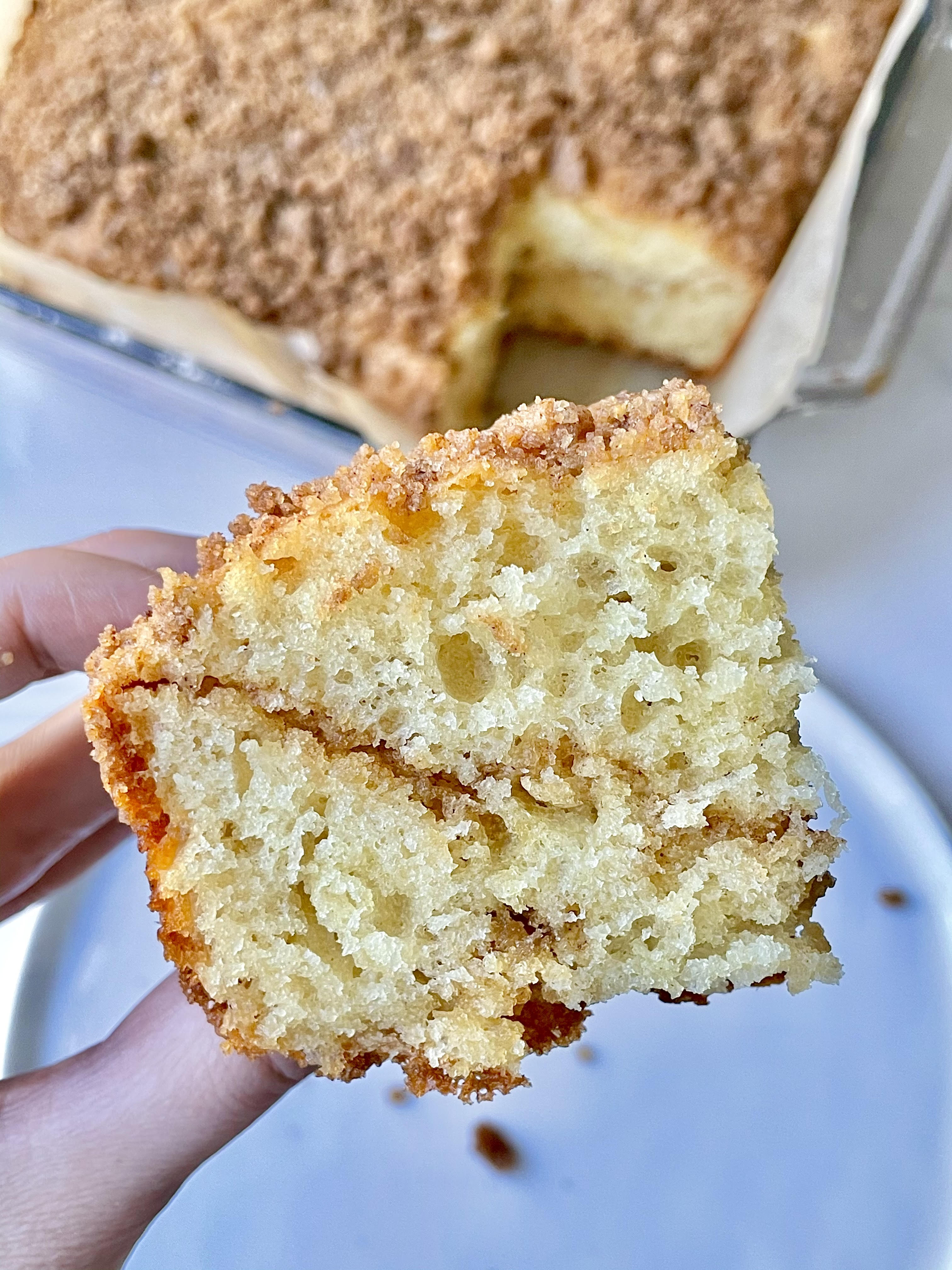 Greek Yogurt Coffee Cake Figgin Delicious Breakfast