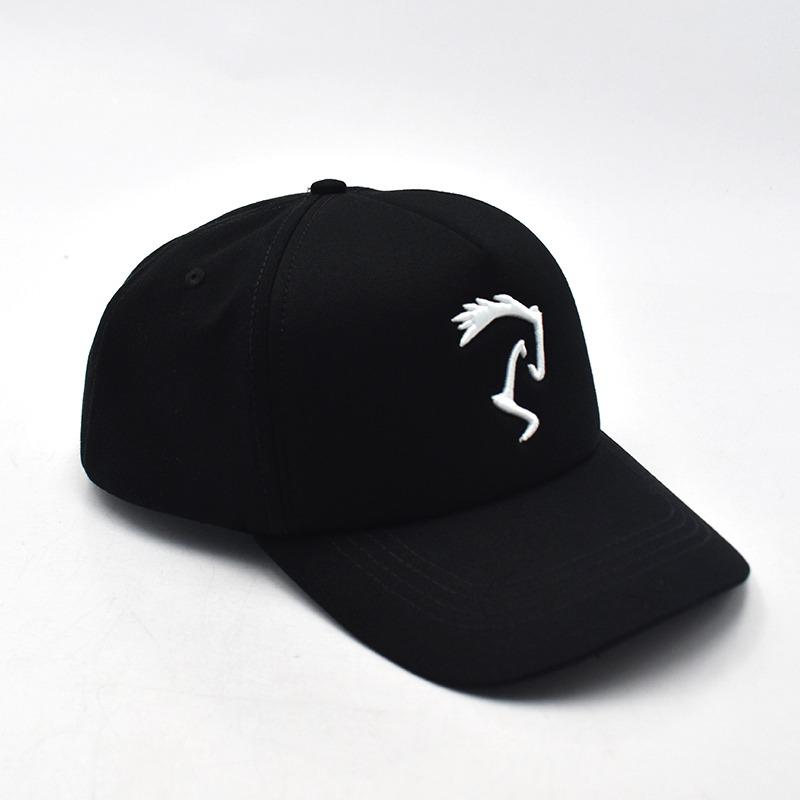 Horse Black Full Fabric Design Cap Fighter Gifts